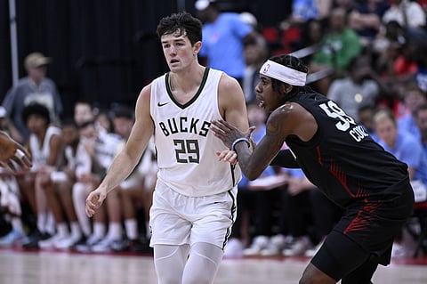 Cormac Ryan of Milwaukee Bucks in action