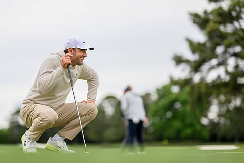 Scottie Scheffler at the Masters Golf Tournament