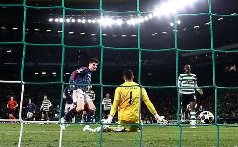 Kai Havertz scores the winning goal vs Sporting Lisbon