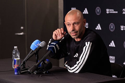 Inter Miami coach Javier Mascherano during press conference
