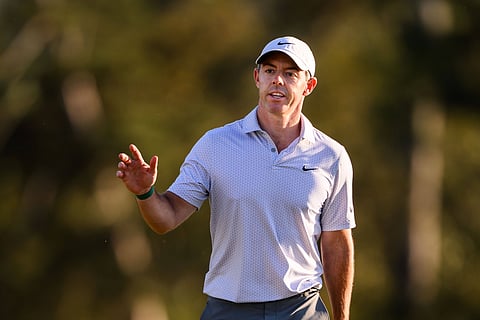 Rory McIlroy at the Masters 