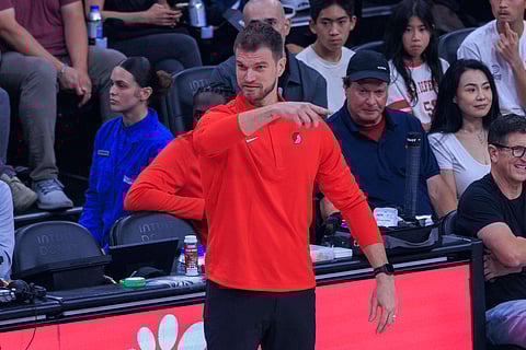 Portland Trail Blazers coach Tiago Splitter 