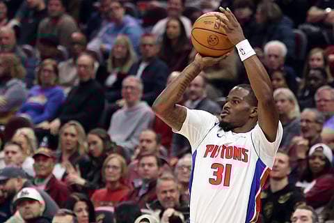 Detroit Pistons's Javonte Green in action