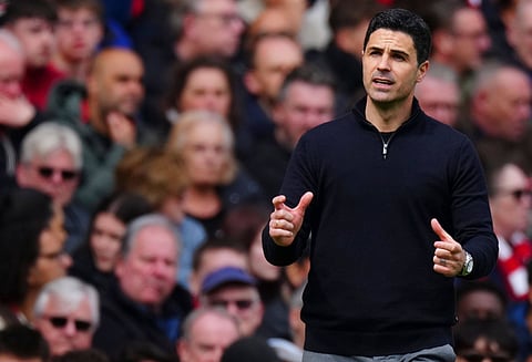 Mikel Arteta during PL clash against AFC Bournemouth