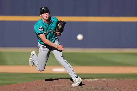 Seattle Mariners pitcher Tyler Cleveland