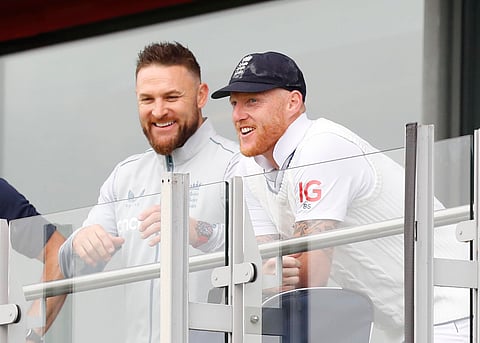 Ben Stokes with Brendon McCullum