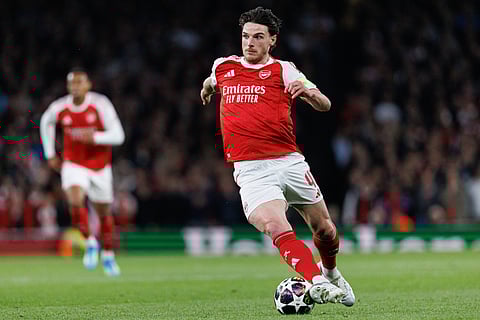 Declan Rice in action against Sporting Lisbon