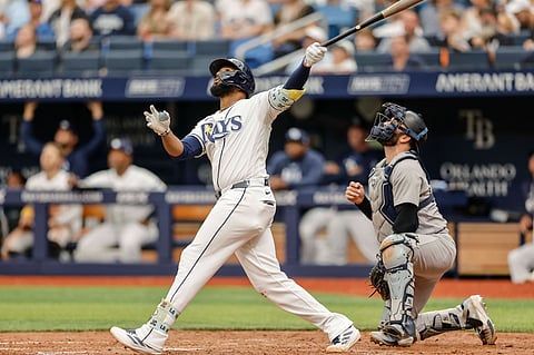 Tampa Bay Rays baseman Junior Caminero