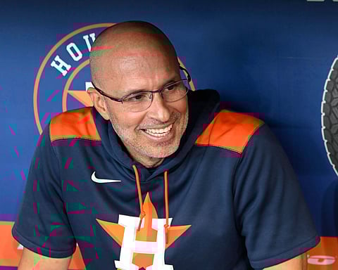 Houston Astros manager Joe Espada