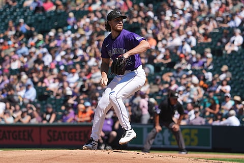 Chase Dollander of Colorado Rockies