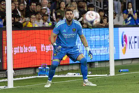 Orlando City goalkeeper Maxime Cro in action
