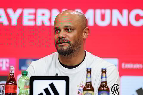 Vincent Kompany at post-match press conference