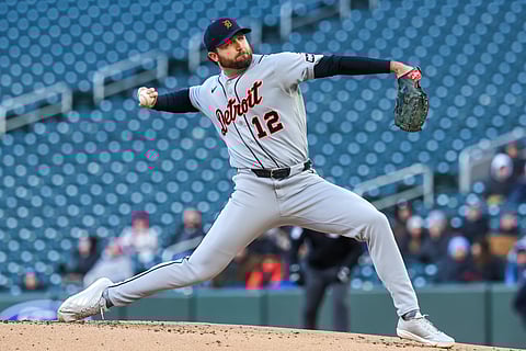 Casey Mize in action