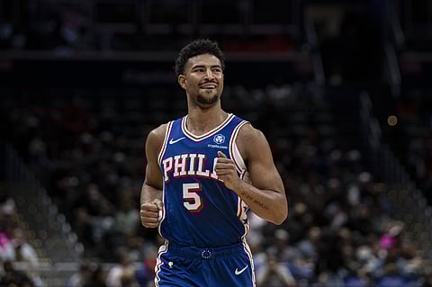 Quentin Grimes of Philadelphia 76ers in action