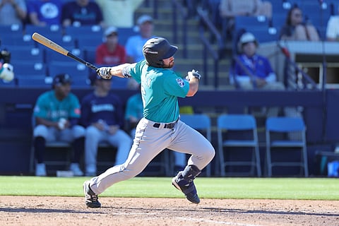 Seattle Mariners' Aiden Taurek in action
