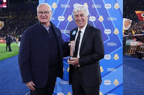 Claudio Ranieri with Gian Piero Gasperini