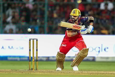 Virat Kohli in action against Gujarat Titans