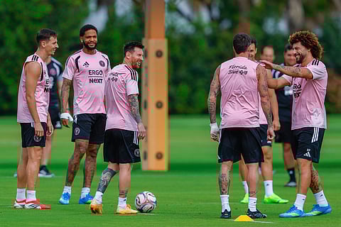 Inter Miami during training session