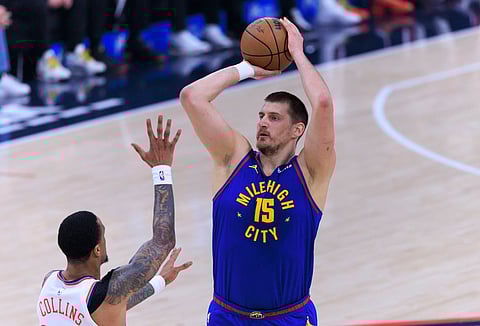Nikola Jokic in action