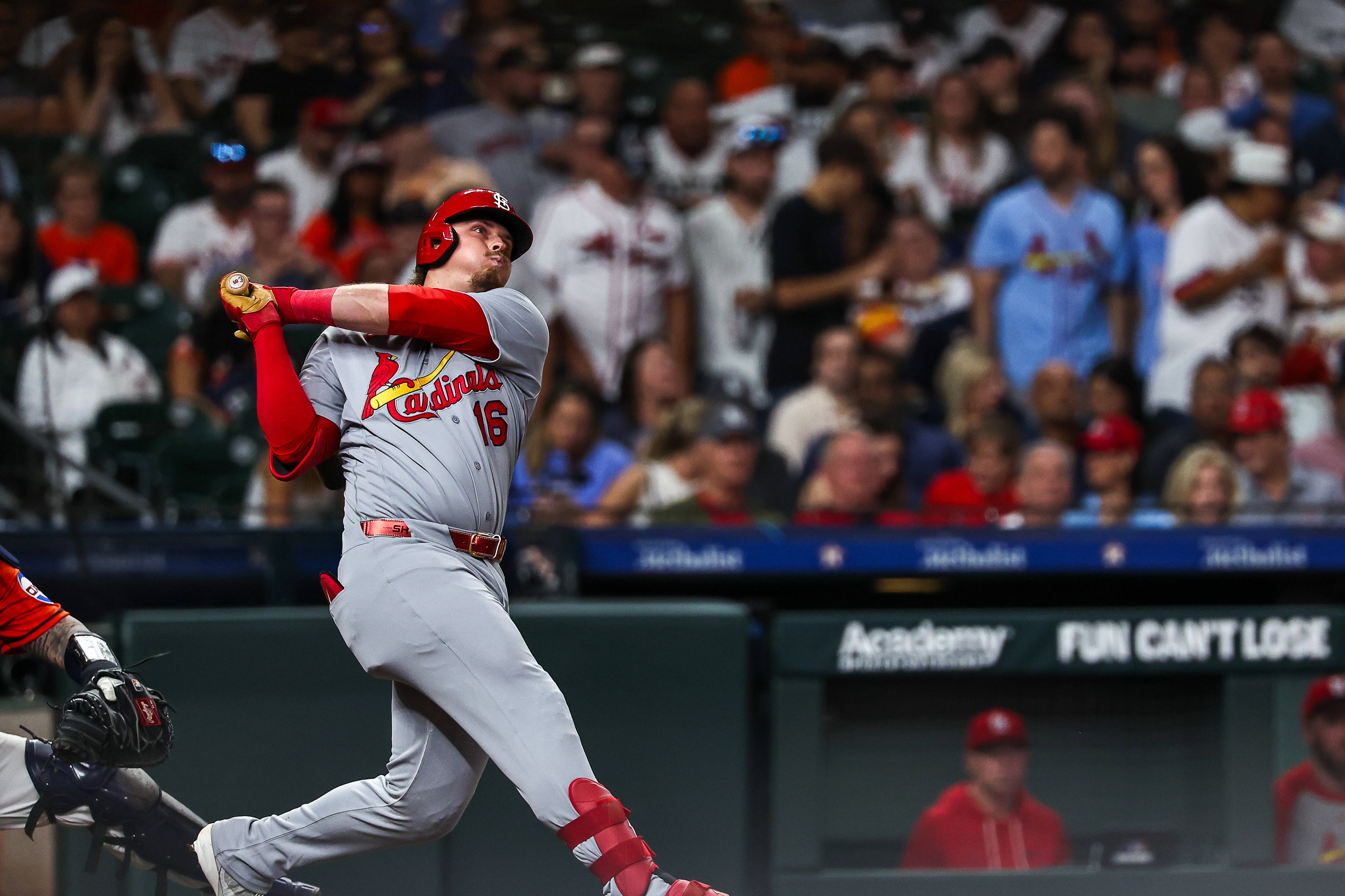 Nolan Gorman hits a three-run home run