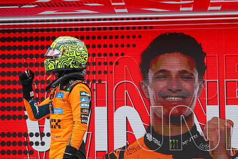 Lando Norris after winning the Miami Sprint 
