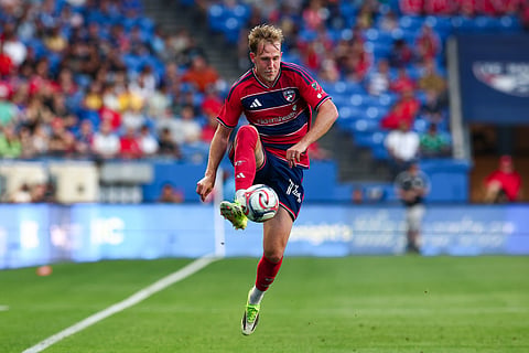 FC Dallas defender Herman Johansson in action