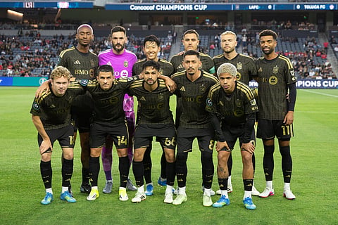 Los Angeles FC pose for a team photo