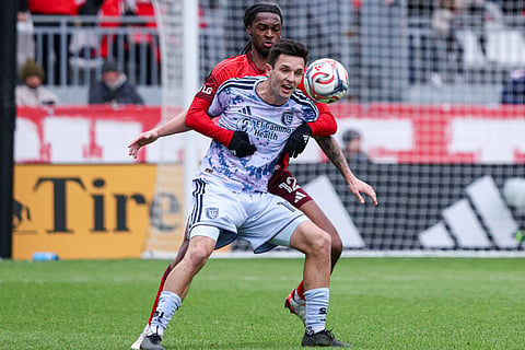 Preston Judd in action against Toronto FC