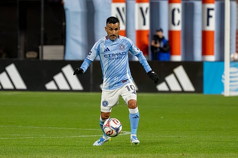 New York City FC midfielder Maximiliano Moralez