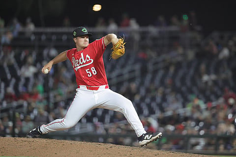 Cincinnati Reds pitcher Codi Heuer in action