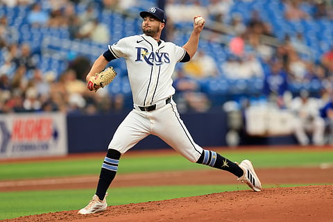 Tampa Bay Rays pitcher Shane McClanahan