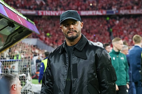 Bayern Munich manager Vincent Kompany during UCL clash against PSG