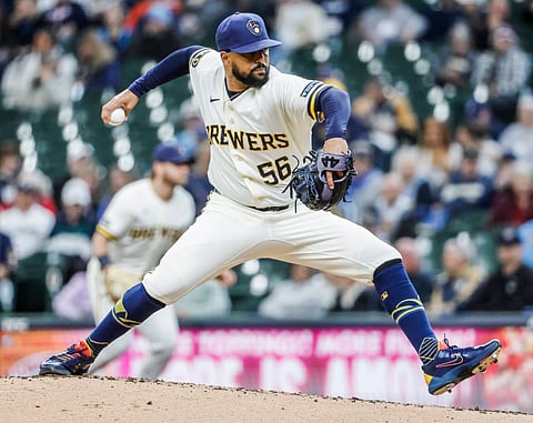 Milwaukee Brewers relief pitcher Grant Anderson