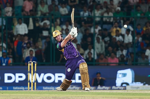 Finn Allen in action against Delhi Capitals