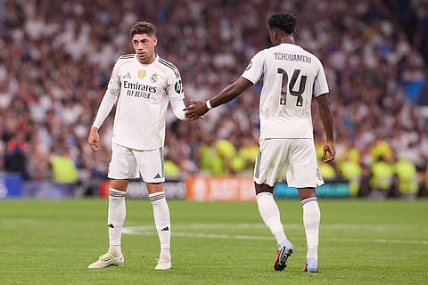 File photo of Federico Valverde and Aurelien Tchouameni