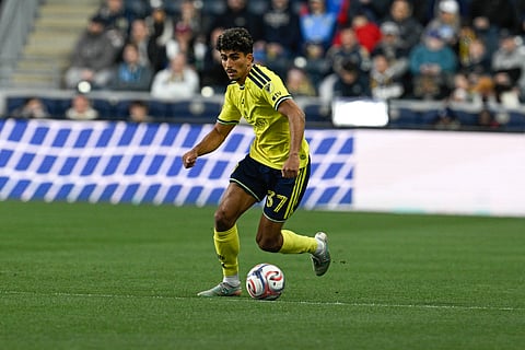 Nashville SC forward Ahmed Qasem in action