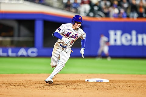 A.J. Ewing of New York Mets