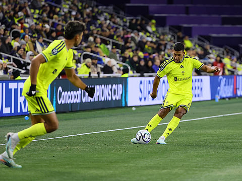 Bryan Acosta of Nashville SC in action