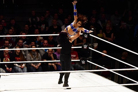 Former WWE Diva Layla El in action