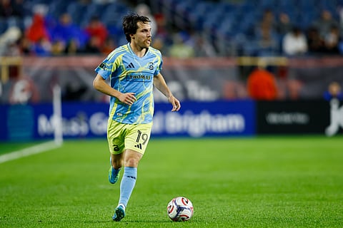 Philadelphia Union midfielder Indiana Vassilev in action