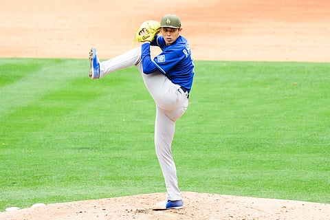 Roki Sasaki of Los Angeles Dodgers