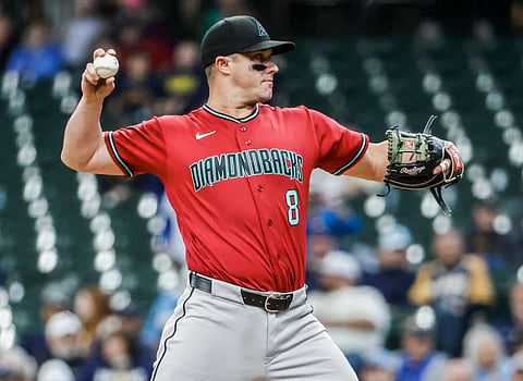 Arizona Diamondbacks catcher James McCann in action