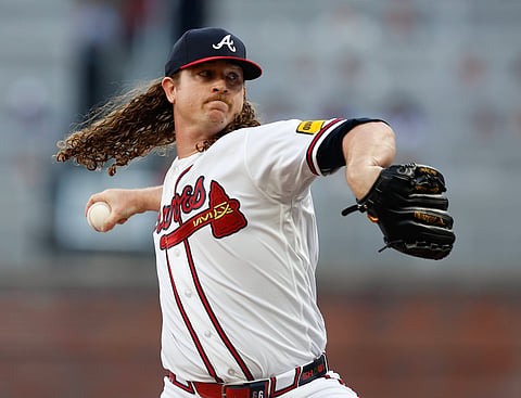 Atlanta Braves pitcher Grant Holmes