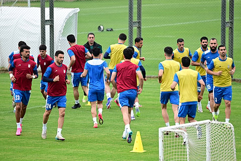 Iran national team during training session in Turkey