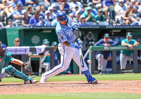 Kansas City Royals catcher Salvador Perez