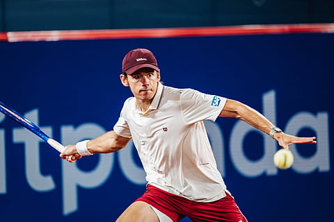 Alex De Minaur in action