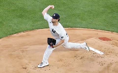 Gerrit Cole in action