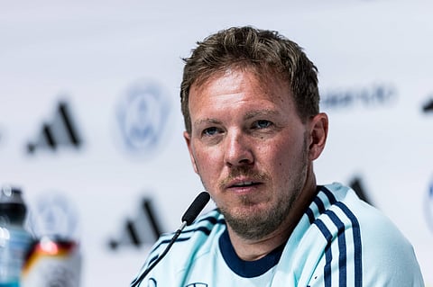 Julian Nagelsmann during the press conference 