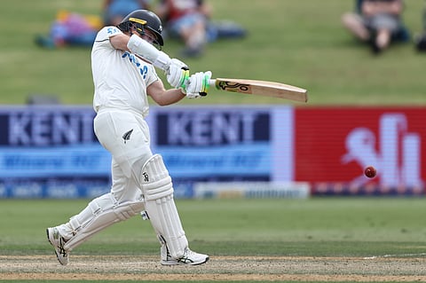 Tom Latham in action for New Zealand