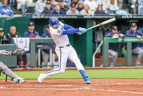 Kansas City Royals outfielder Lane Thomas 